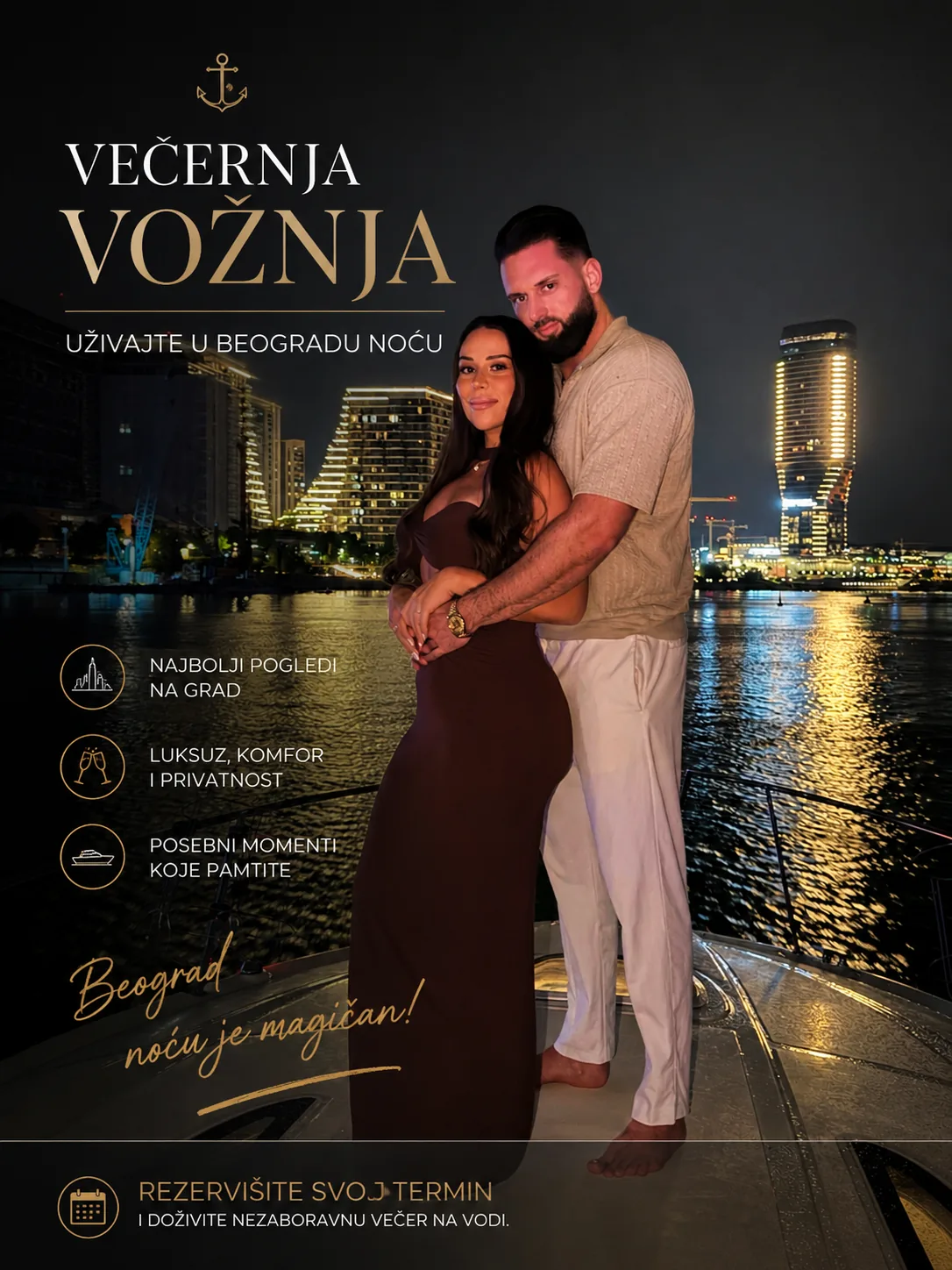 Večernja vožnja jahtom